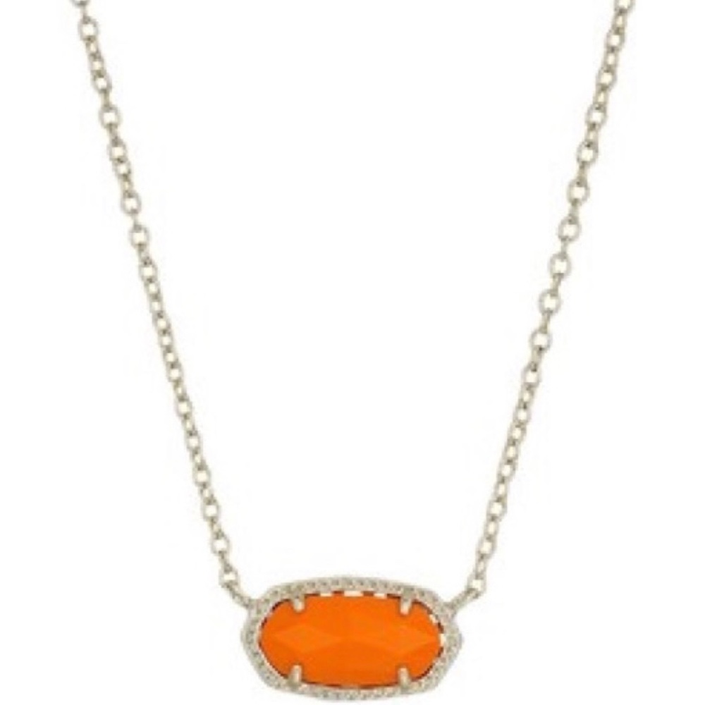 Kendra Scott Orange Pendant Necklace